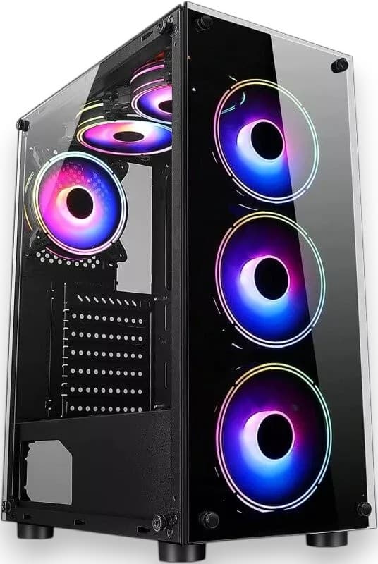 Fast Gaming PC Computer Bundle Core i7 16GB RAM 256GB SSD + 1TB SATA HDD GT710 - image 2